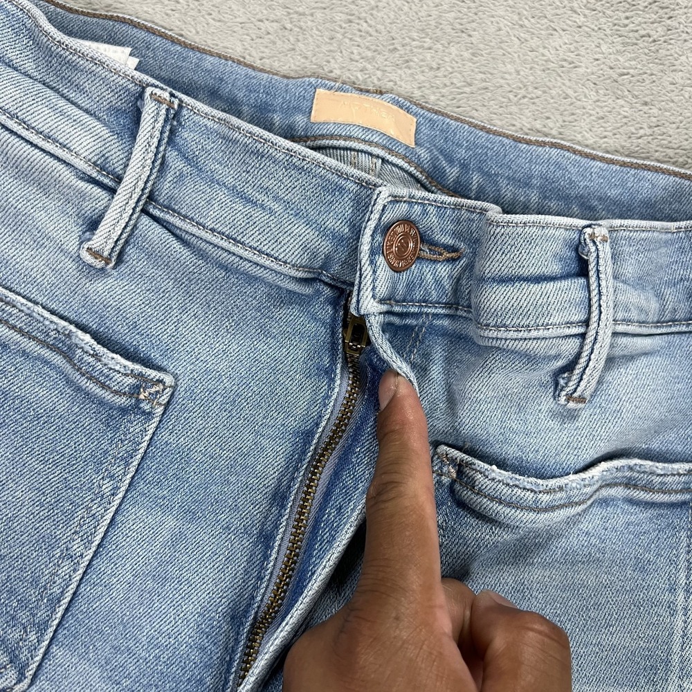 Mother Jeans Women 28 Patch Pocket Undercover Sneak California Cruiser Wide Leg - Picture 7 of 16